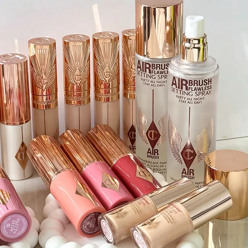 Charlotte 6 Colors Concealer Base Makeup Stick Setting Spray Pressed Powder Long-lasting Moisturizing Tilbury Portable Makeup
