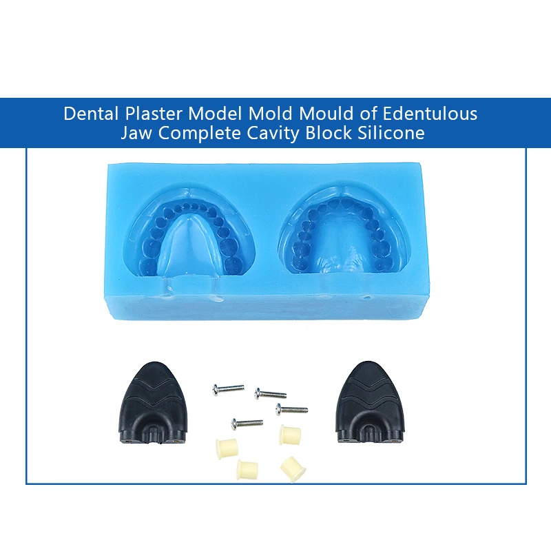 Dental Model Mold Silicone Plaster Mold Edentulous Jaw Complete Cavity Block Dental Instruments