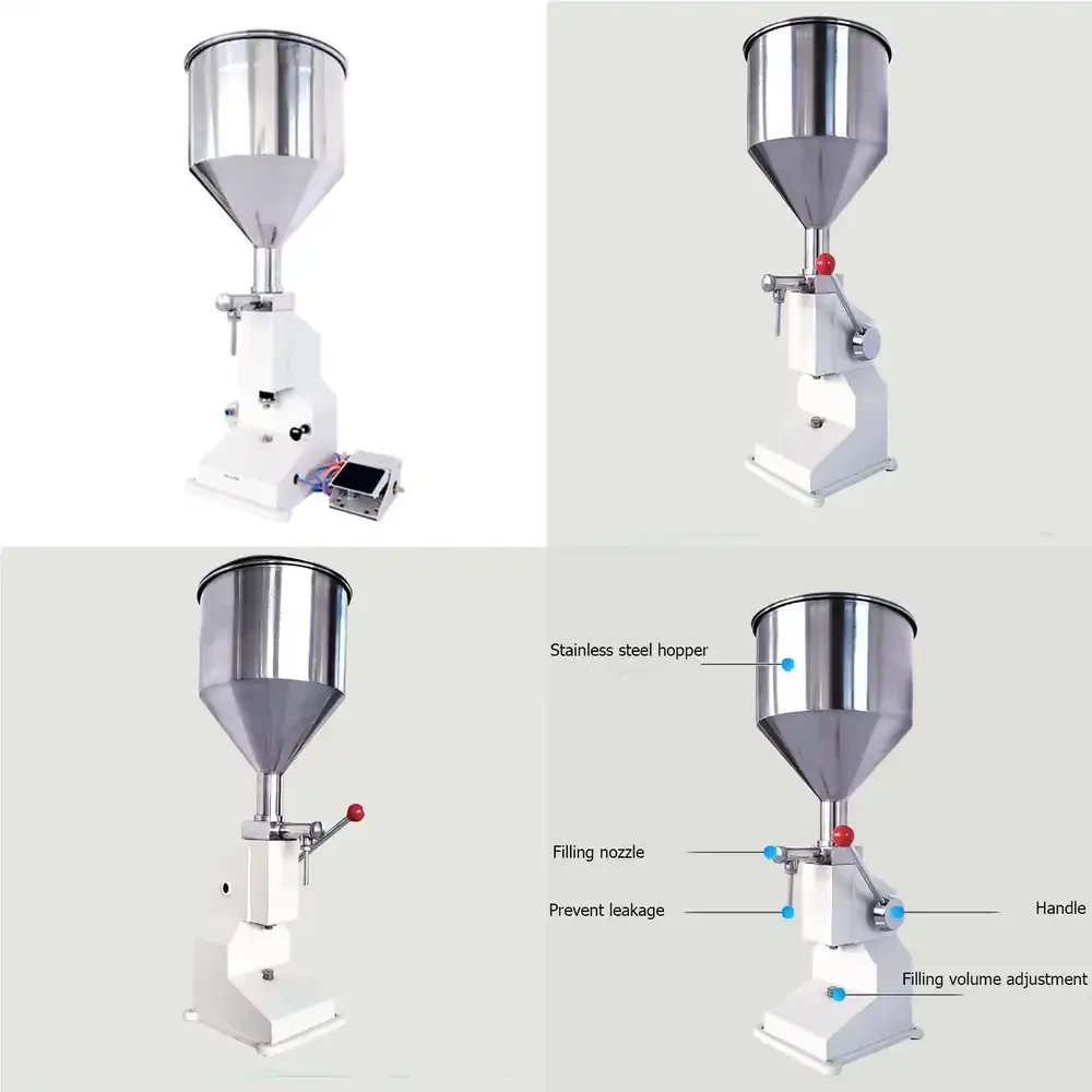 DOVOLL Semi-Automatic Electric High-Accuracy 100ml Motor Oil Gear Filling Machine for Honey Juice Beverage Chemical Tobacco