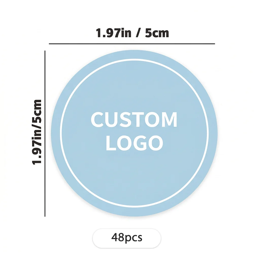 768pcs Custom Stickers /2in/LOGO/ Wedding/Business/birthday/Packaging Seal/Personalized Stickers, Custom Pictures, Waterproof