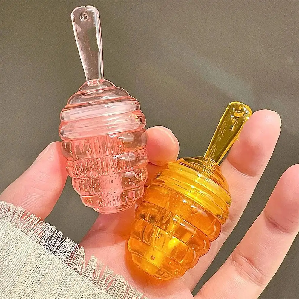 Honey Pot-Bálsamo labial de fruta fresca, líquido hidratante de larga duración, aceite labial, maquillaje, brillo transparente, cosméticos, Q8J5