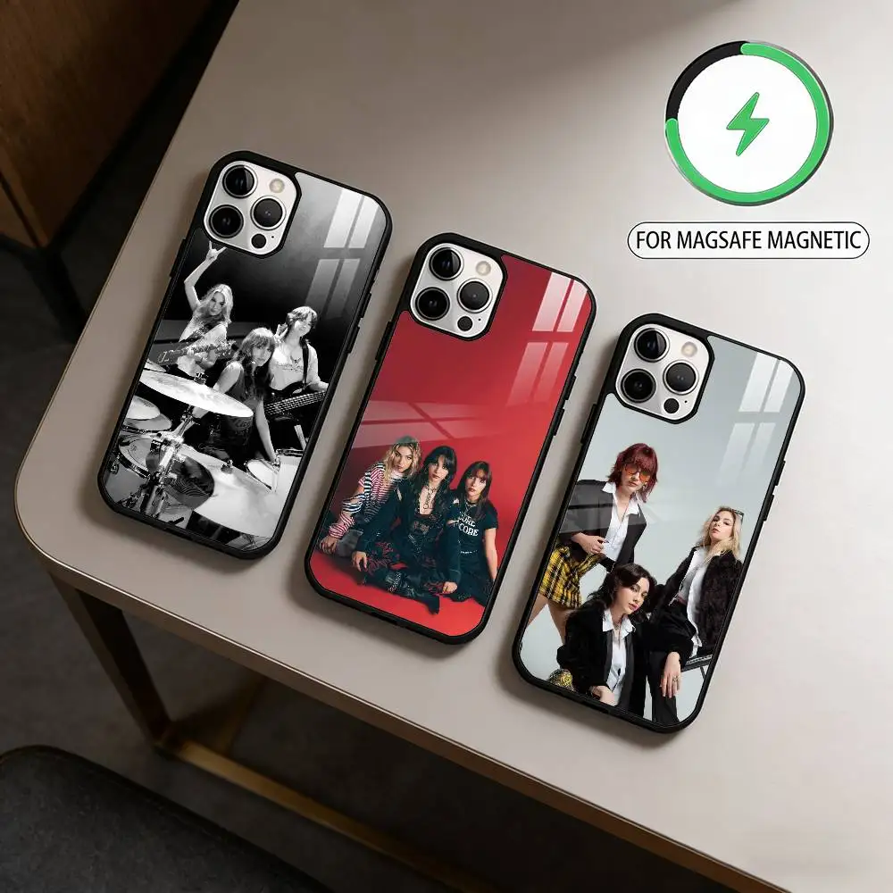 

Band T-The W-Warning Phone Case For iPhone17,16,15,14,13,12,11 Plus,Pro Max Magnetic For Magsafe Wireless Charging