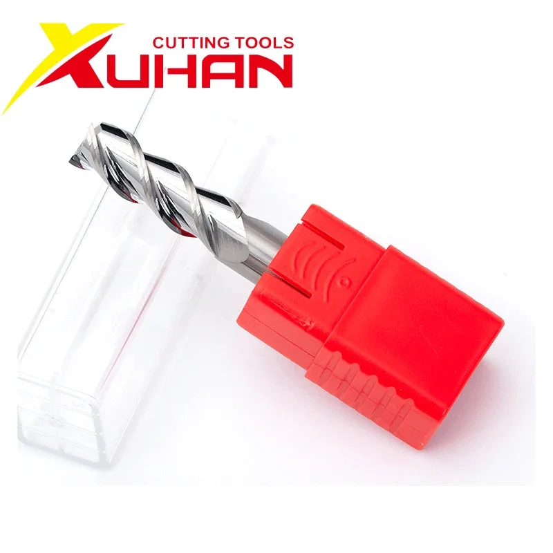 HRC55 Woodworking tools straight flutes Cnc carbide End mill Aluminum Copper Wood Milling cutter Milling Tools
