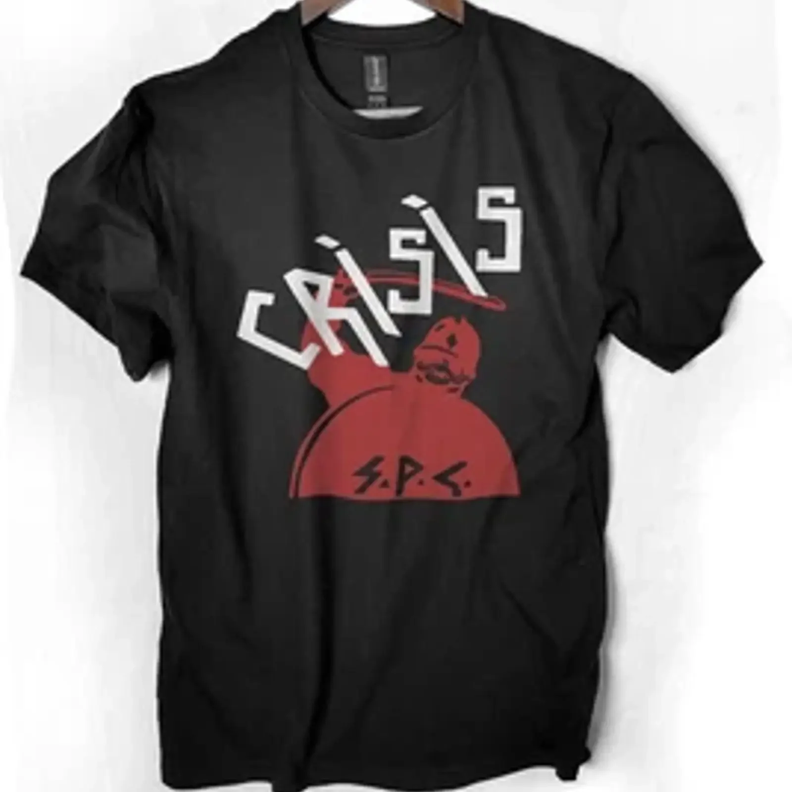 Crisis band T Shirt British Post Punk death in jne theatre of hate vintage Washed Stylish designer clothes streetwear Stretched