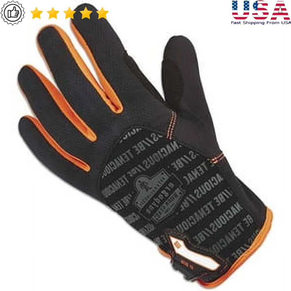 

Durable Utility Gloves with Synthetic Leather Palm Breathable Mesh Reinforced Thumb Comfortable Closure Easy On Off 1 Pair