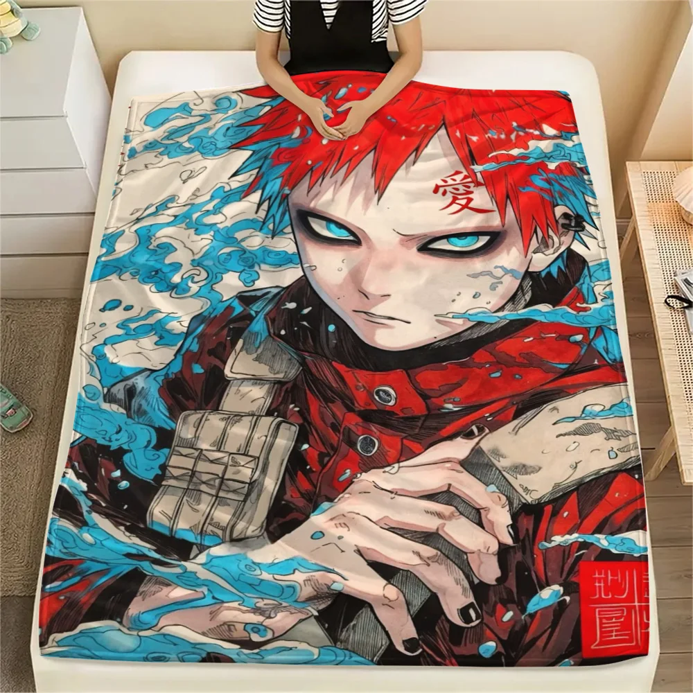 Naruto Stylish Household Flannel Blanket, Warm Printed Blanket Suitable for Bedroom, Travel, Sofa and Picnic.-TING