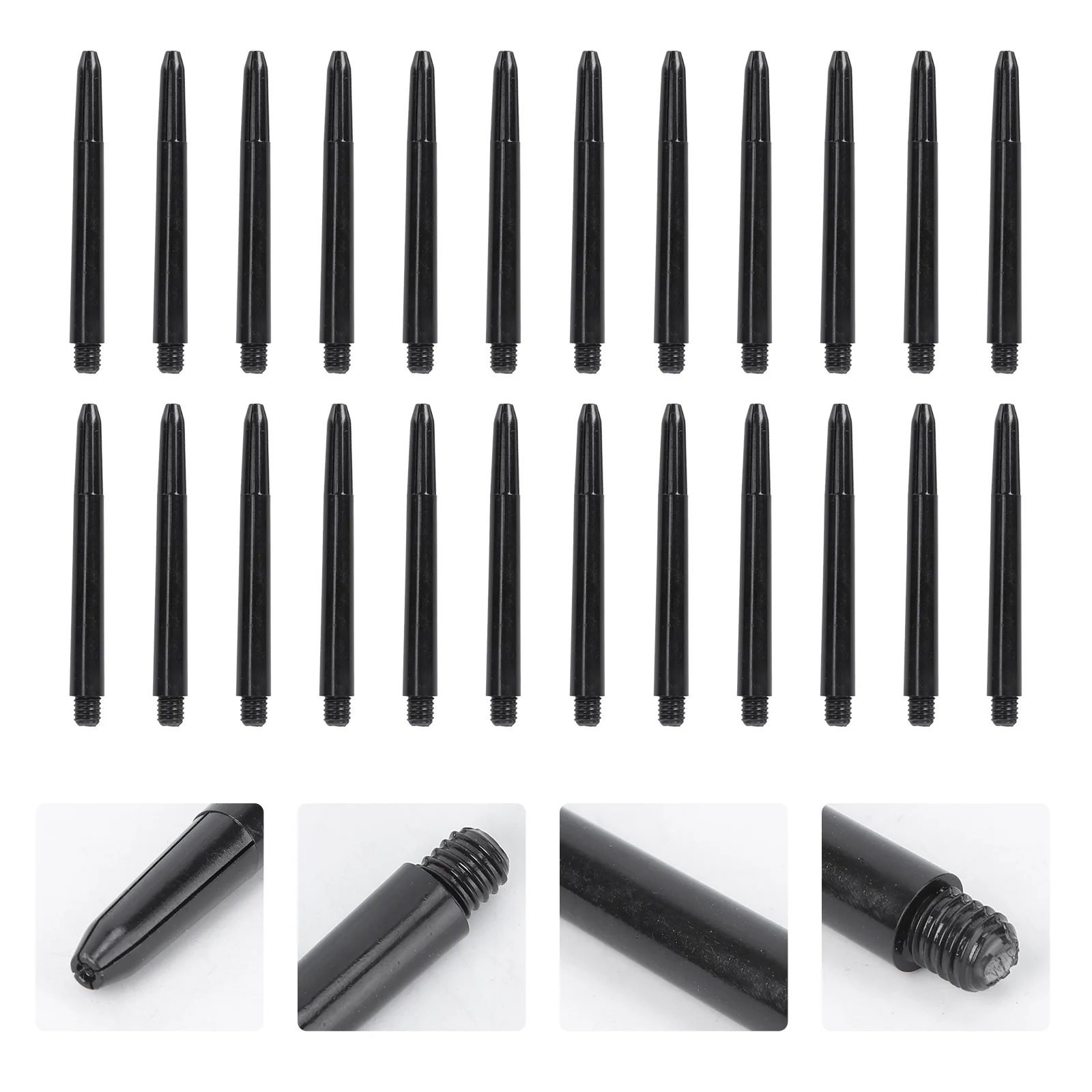 

100pcs Threaded Dart Shafts Plastic Accessories 48Mm Medium Screw Fit For Flights High Quality Throwing Set