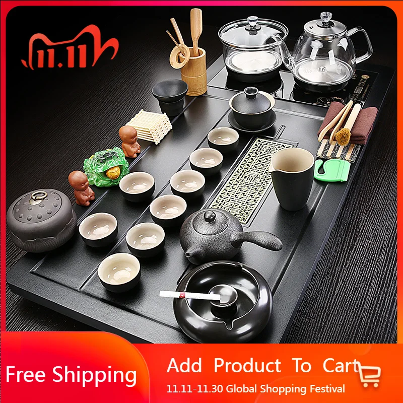 

Деревянный сервировочный поднос для чая, декоративные аксессуары, роскошный дренажный поднос для чая, кухня, гостиная, гостиничные бандажи, товары для дома