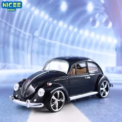 1:24 Volkswagen Beetle Classic Car High Simulation Diecast Car Metal Alloy Model Car Decoration Display Collection Gifts F459