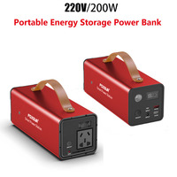 200W   60800mah Portable Power Station 220V Lithium Iron Phosphate Battery Outdoor Camping Home Emergency Mobile Power Supply