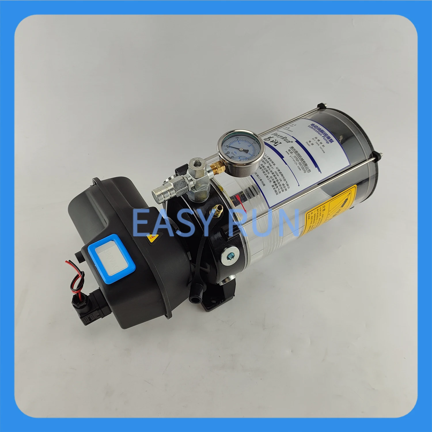 Mixer Mixing Station Electric Oil Lubricating Oil Pump 4 Liters 24V 1-4 Outlet Lubricating Pump Host Control Grease Pump