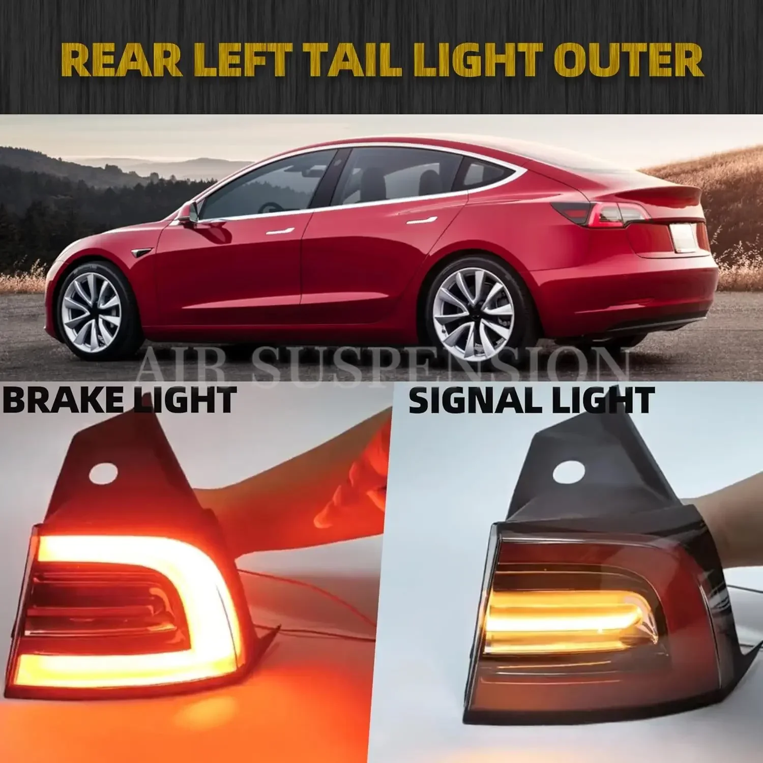 Rear Left/Right Outer Tail Light Assembly Led Lamp for 2021-2023 Tesla Model 3 Model Y Replaces # 1502086-00-D 150208600D