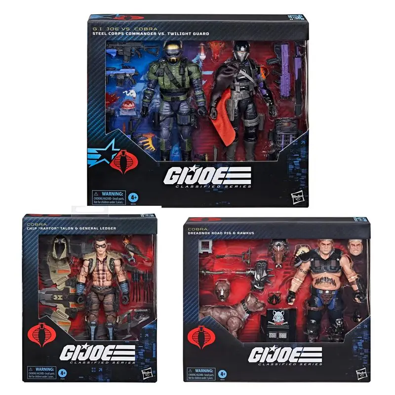 6-Inch G.I. Joe Classified Series: #135, #141,#139 Raptor Dreadnok Road Pig & Rawkus 2-Pack Figure Collectible Model Gk Toy