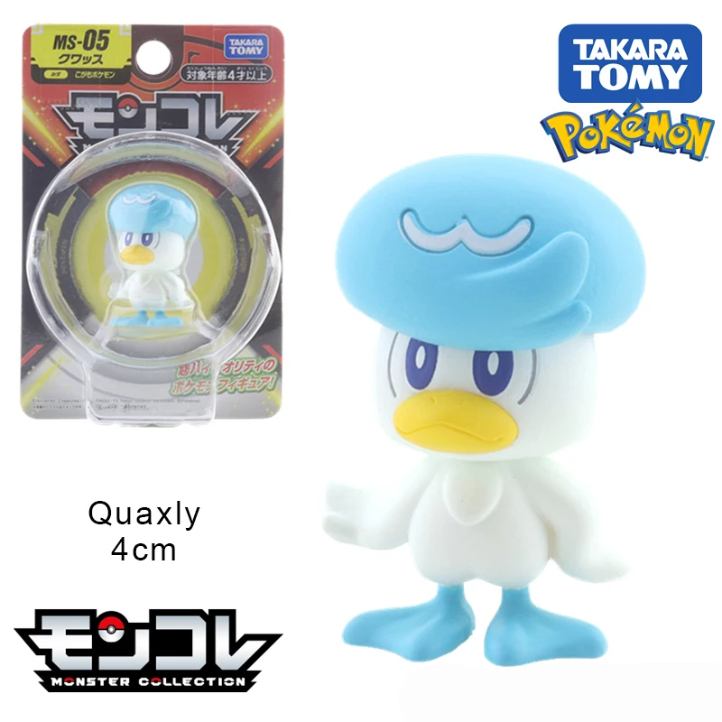 TOMY figuras de Pokémon Kawaii, Pikachu, Eevee, Sprigatito, Fuecoco, Scorbunny, Quaxly, Charizard, Lucario, Garchomp, regalo de colección de Anime