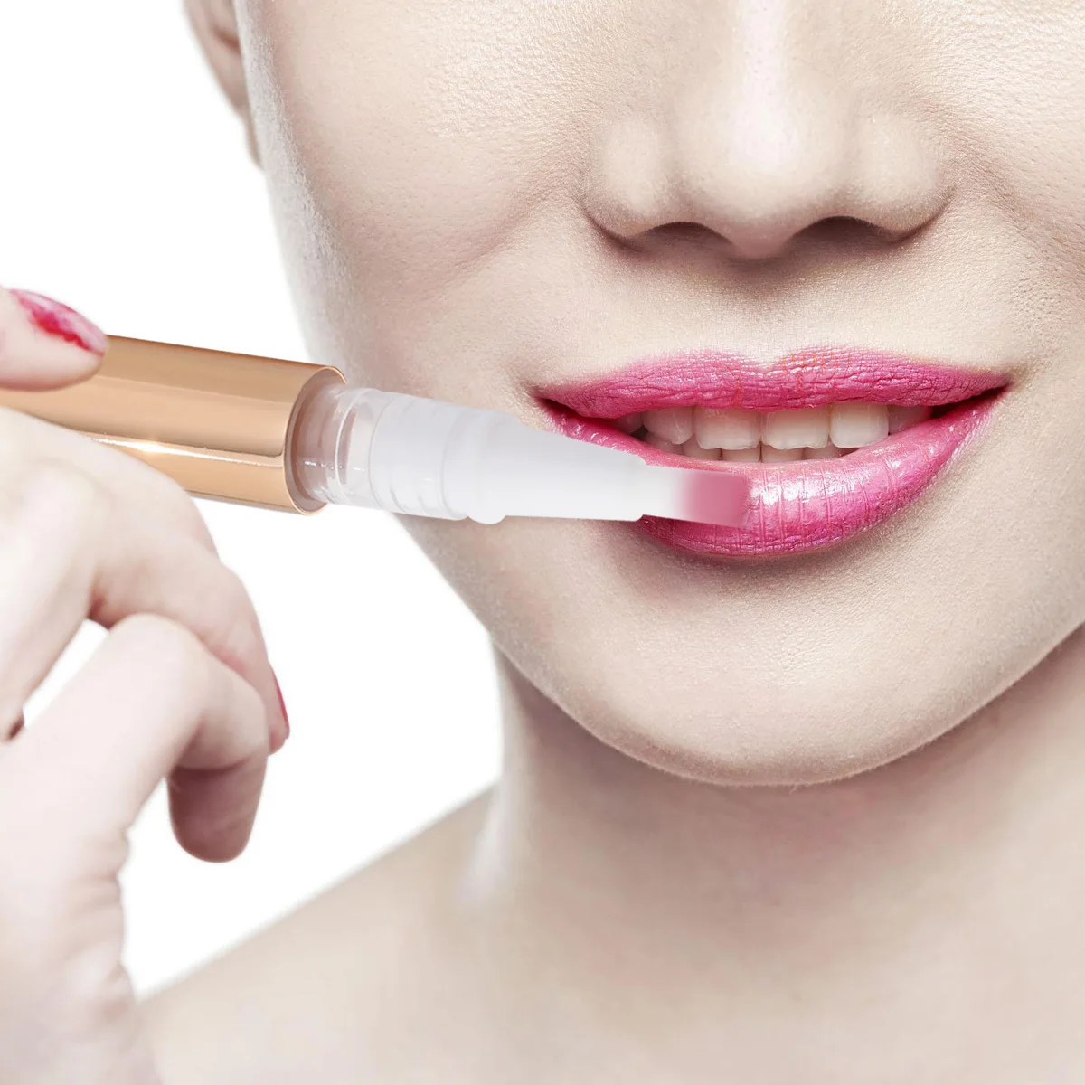 Stylos de vernis à ongles vides, applicateurs en or brillant pour fond de teint liquide, brillant à lèvres, bouteille distributrice de voyage, 5 pièces