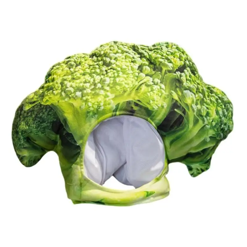 652f子供のための豪華なブロッコリー帽子誕生日パーティーのロールプレイコスチュームハット家族の集まりのコスプレコスチュームヘッドギアハット