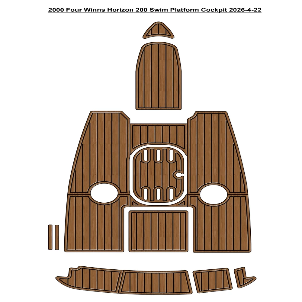 

2000 Four Winns Horizon 200 Swim Platform Cockpit Pad Boat EVA Foam Teak Deck Floor Mat SeaDek MarineMat Style Self Adhesive xrg