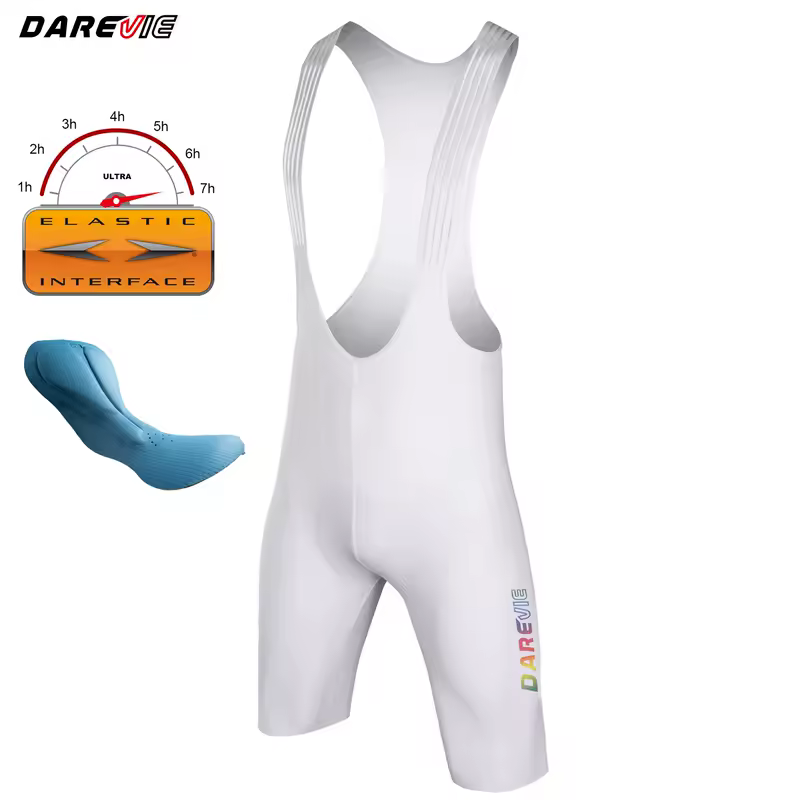DAREVIE Cycling Bib Shorts Seamless 4.0 Italy ELASTIC-INTERFACE Pad Cycling Shorts Diamond Leg Gripper Men's Bretelelle Shorts - Image 11
