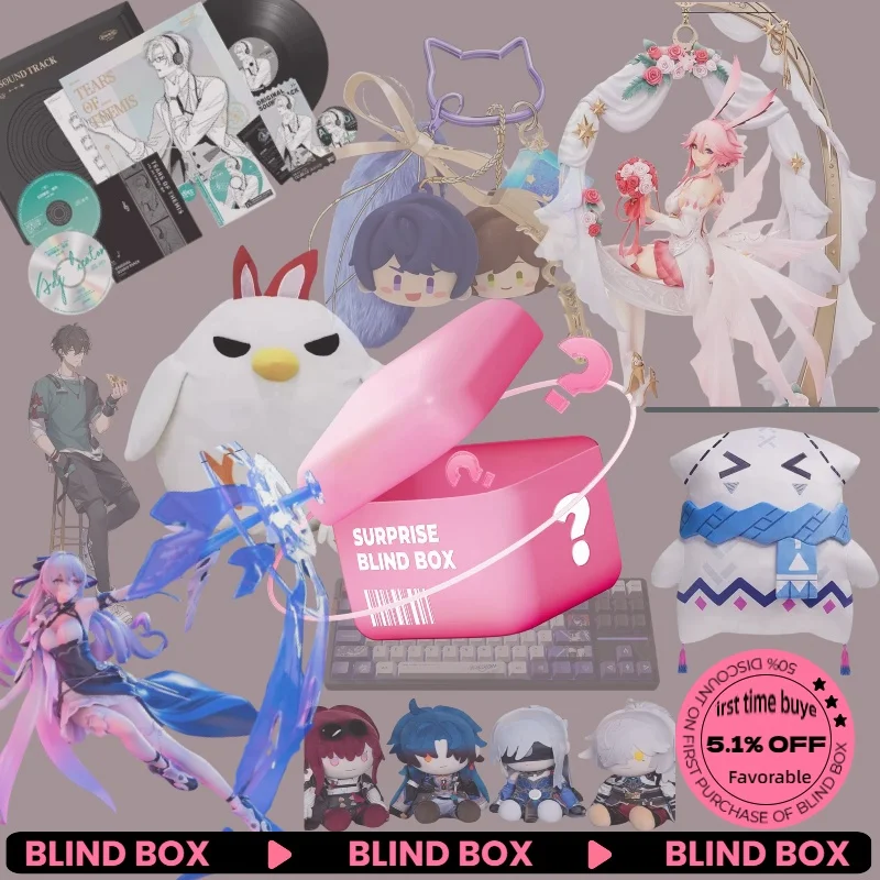 

miHoYo Game Honkai: Star Rail & GenshinImpact & Honkai Impact 3rd Anime Peripherals DIY Mystery Box Gifts