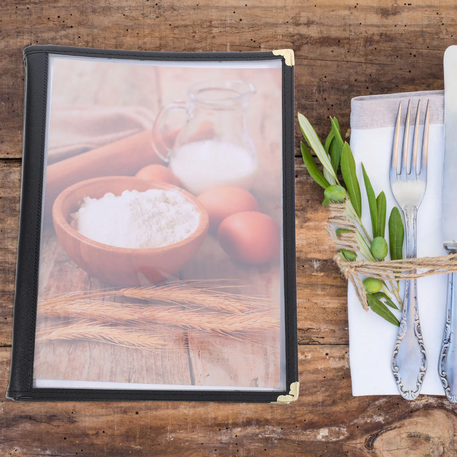 

Clear Insert Cover For Restaurant Bar Binder Sleeves Pvc Artificial Transparent Menu Holder Drink Wine List Display Book