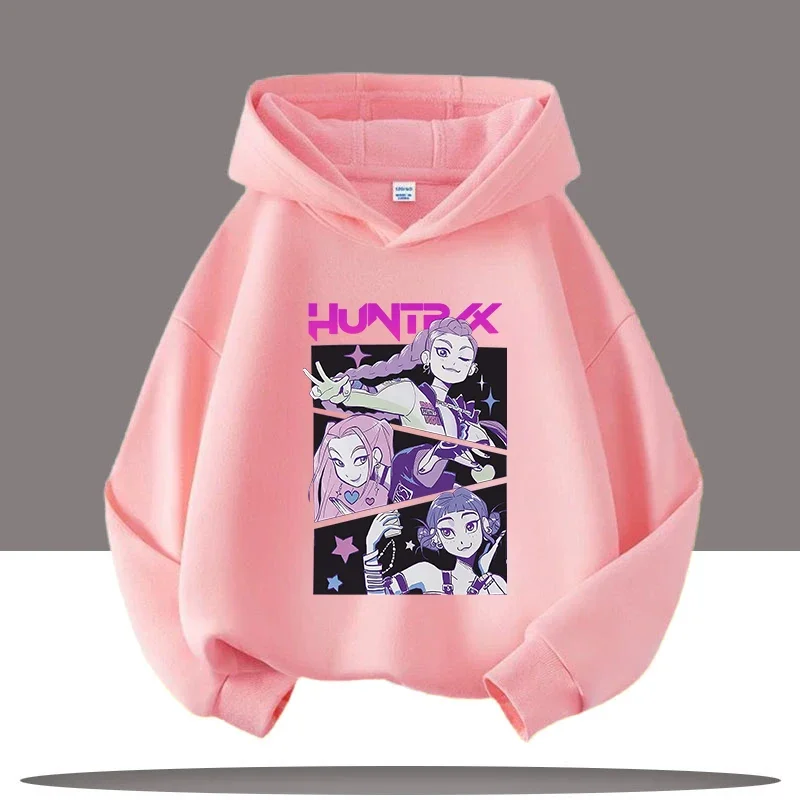 

K-pop Demon Hunters Hoodies Boys Girls Long Sleeve Outerwear Saja Boys Print Hooded Coat for Children Fashion Pullover Kids Tops