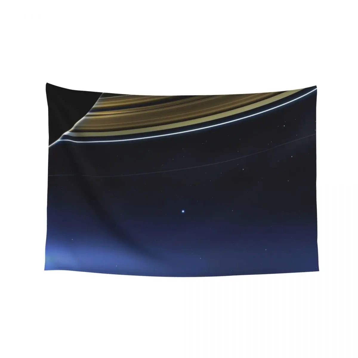 

Pale Blue Dot — Cassini  HQ-quality Tapestry Custom On The Wall Room Aesthetic Decor Wall Hangings Decoration Tapestry