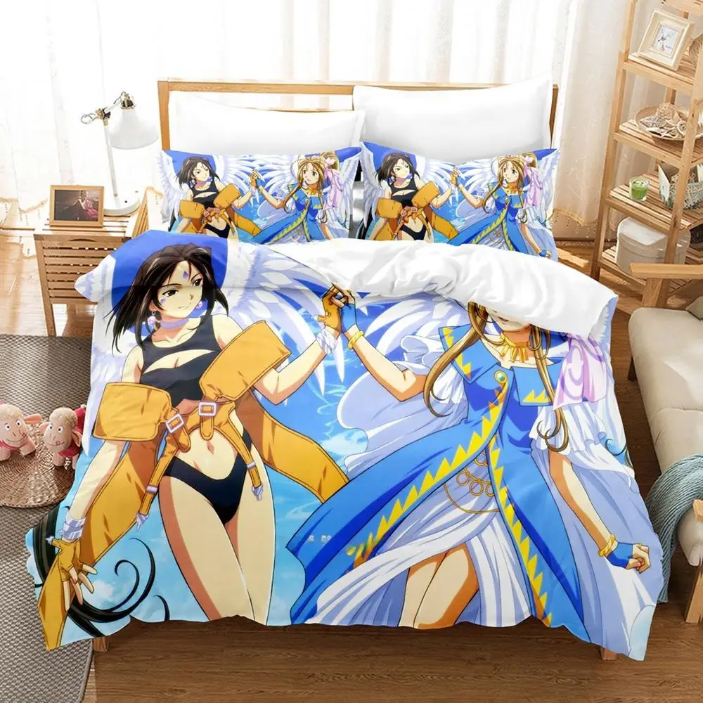 3d Print Anime Oh My Goddess Bedding Set Single Twin Full Queen King Size Bed Set Adult Kid Bedroom Duvetcover Sets Home Textile 5