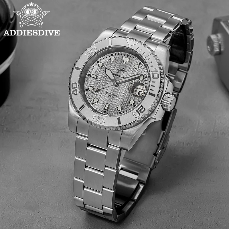 

ADDIESDIVE Watches Men's Automatic Mechanical Watch Waterproof Sapphire Glass Stainless Steel Super Luminous Luxury Watches Male