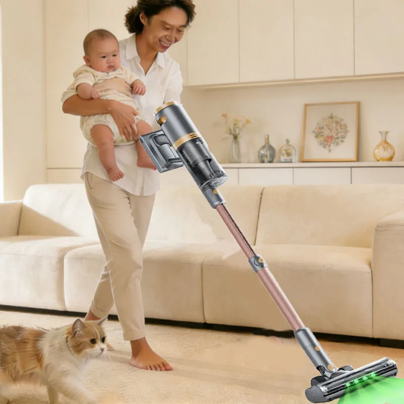 

E.LUO 350W Handheld Cordless Vacuum Cleaner Powerful Wireless Vacuum Cleaner for Pet Hair Carpet Car Lightweight Cleaning Tools