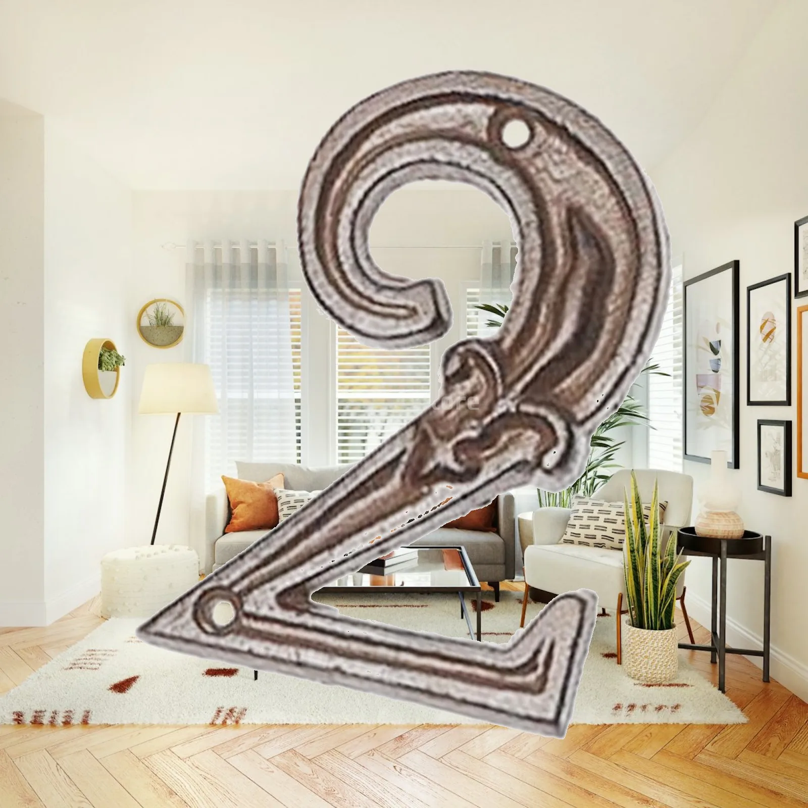 

Metal Door Plaque Number Tag Doorplate for Outdoor House Apartment Mailbox