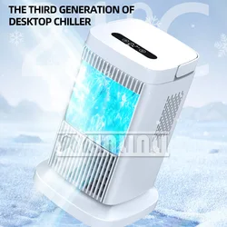 Ventilatore elettrico portatile Mini condizionatore d'aria ventola di raffreddamento silenziosa domestica, aria condizionata senza aggiunta di acqua