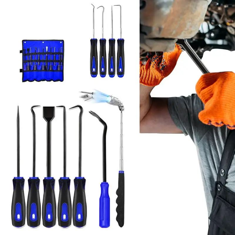 Car Maintenance Tool Set Metal Multipurpose Hook And Pick Tool 11PCS Vehicle Repair Kit Hand Tool Set For Separating Wires