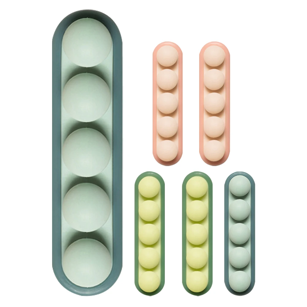 

6pcs Cable Management Holder Desk Organizer Adhesive Silicone Traceless Residue Free Firm Grip Cables Storage Solution
