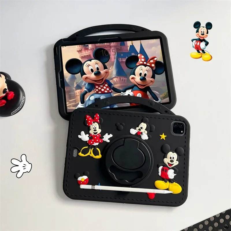 

Mickey & Minnie Cartoon Ipad Case for A16 11th 2025 Air7 11in Tablet Cases 10th Generation 9th 10.2in Silicone Case Mini7 Cover