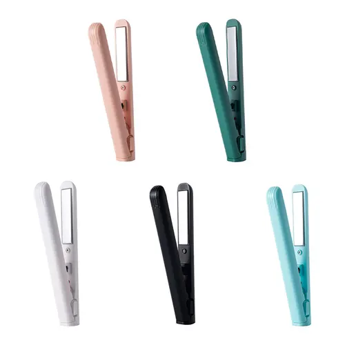 Imagen 1 del producto Plancha de pelo inalámbrica portátil USB, rizador fácil de todo tipo de cabello, recargable por USB