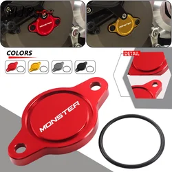 Motorcycle CNC Engine Oil Filter Cover Cap For Ducati Monster 696 821 Diavel Hypermotard 796 939 1100 Multistrada 620 950 1200