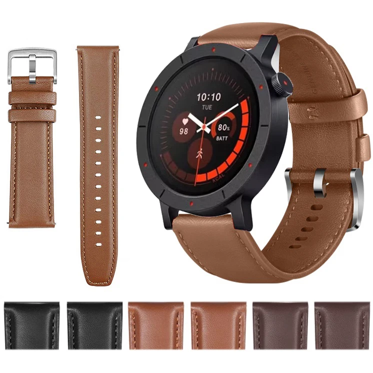 Genuine Leather Watchband for CMF Watch 3 Pro 2 22mm 20mm SmartWatch Strap Steel Pin Buckle High Quality Wrist Belt Bracelet
