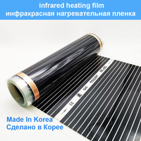 MINCO HEAT Infrared Heating Film 220V Electric Warm Floor System 50CM Width 220W/m2 Heating Foil Mat Made In Korea