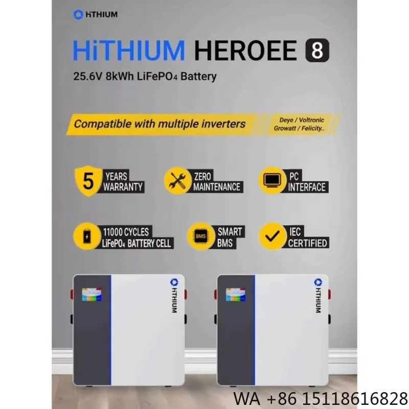 8KWH 5000W HeroEE8 Portable Lithium Power Station Best Solar Generator with Hithium Lifepo4 Cell and MPPT Controller