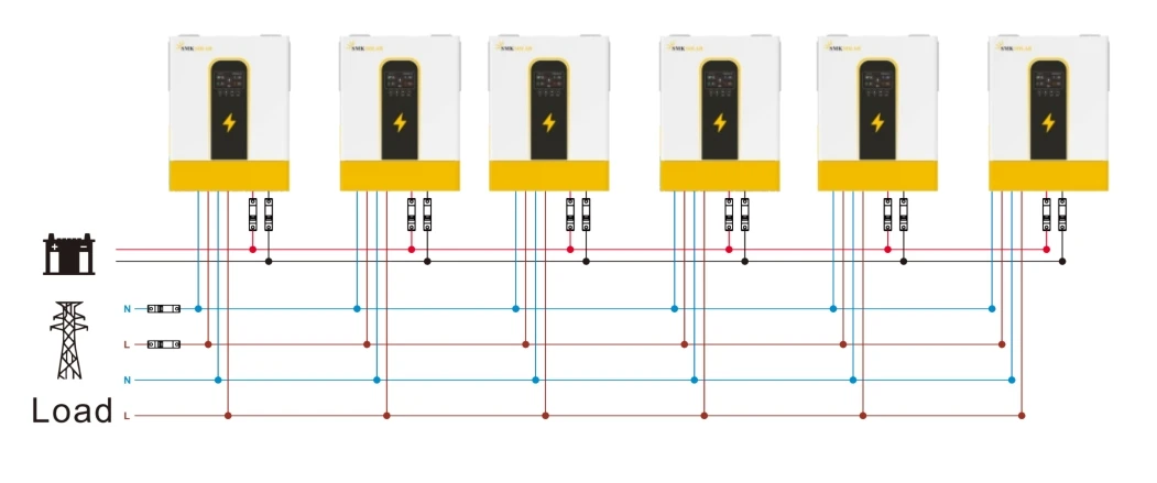 5KW 6KW 8KW 10KW 3Kw مرحلة واحدة/ثلاث مراحل عاكس الطاقة الشمسية السعر Ip65 3 المرحلة الذكية المزدوجة الناتج على الشبكة الهجين الشمسية العاكس