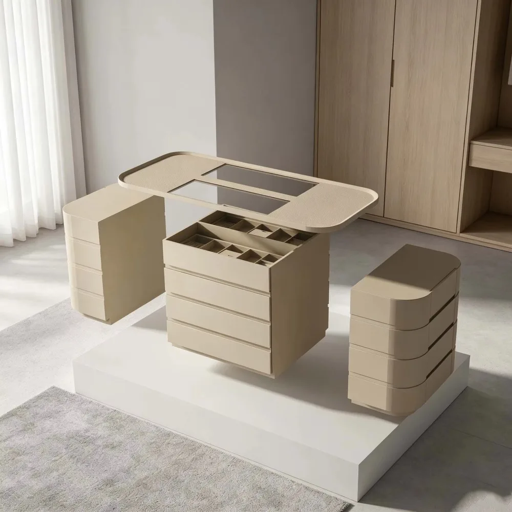 Custom Modern Luxury Closet and Modular Closet Storage Full Bedroom Sets Wardrobe Storage Island