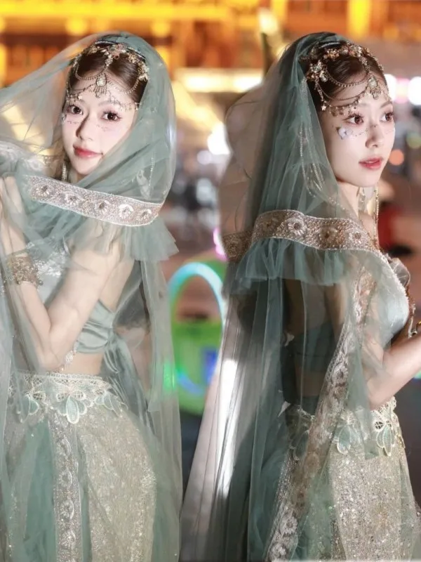 

Exotic Western Hanfu Princess Outfit Desert Travel Photography Super Fairy Tale Style New Arrival Women's Ethnic Clothing