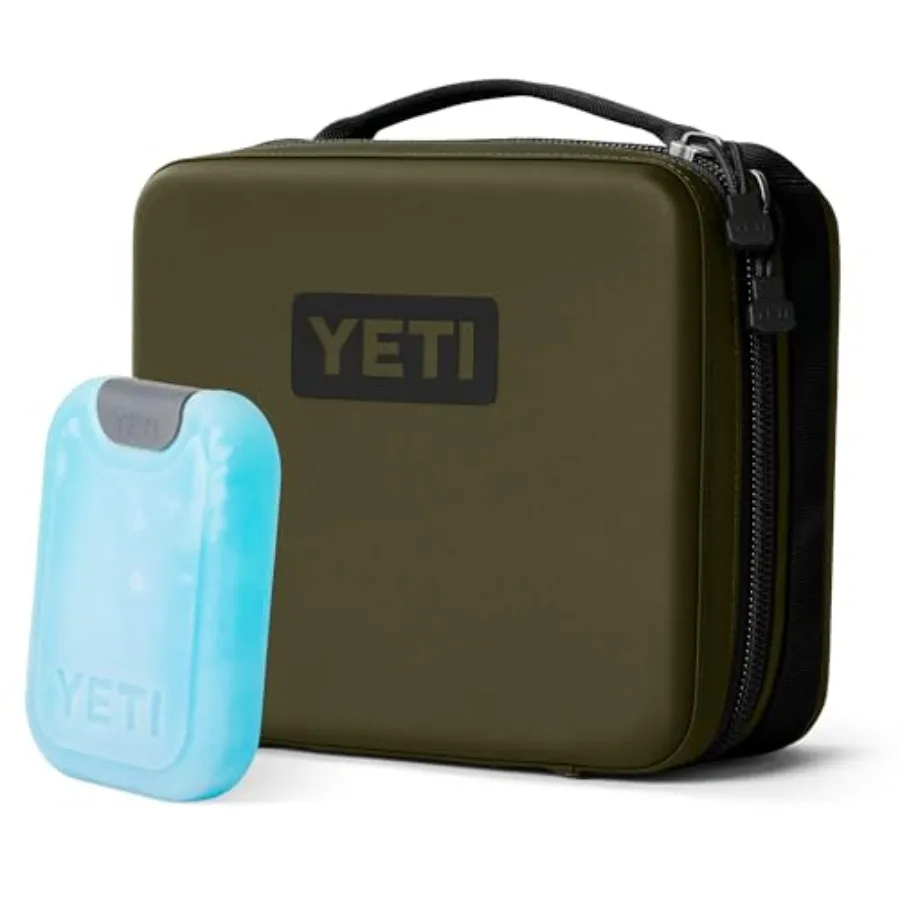 

Daytrip 3L Insulated Soft Cooler Lunch Box Olive and Small ICE Sheet Refreezable Reusable Cooler Ice Pack