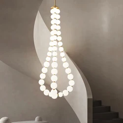 Nordic home decoration, stair chandelier, living room and dining room Pendant lights, ceiling light, indoor lighting