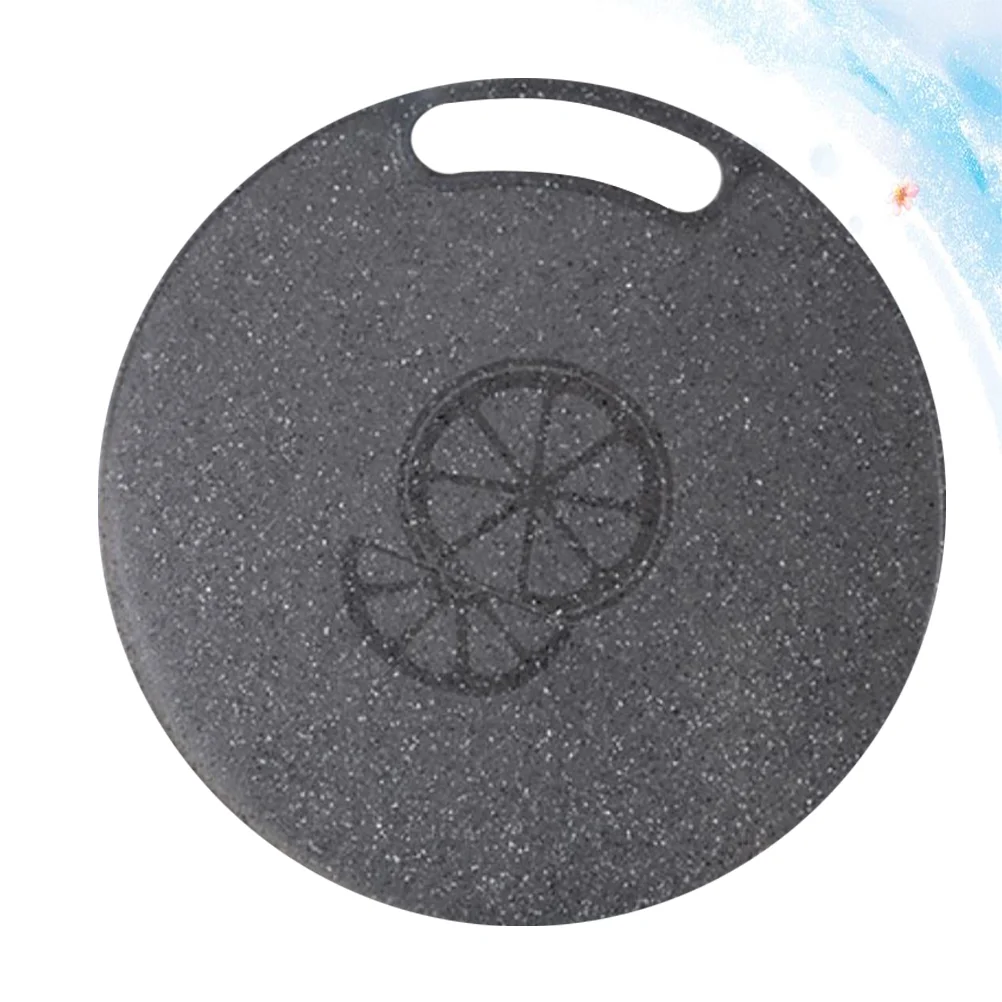 

1pc 35x08cm Chopping Block Imitation Marble Plastic Round Fruit Vegetable Marble Charcuterie Board