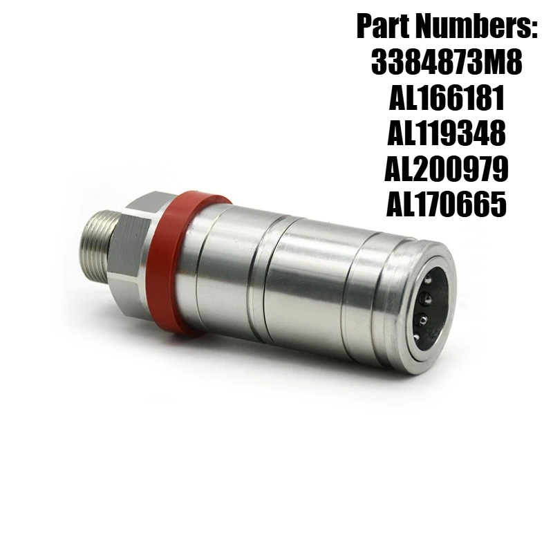 

AL166181 Pull Push Type Breakaway Hydraulic Female Quick Coupler/Coupling with Dust Cap Compatible with JD 6410 6400 6420 7430