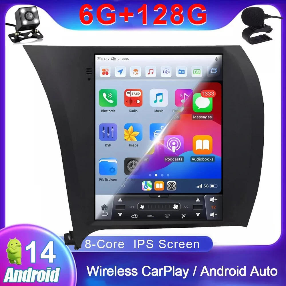 

For KIA Forte Cerato K3 2013-2017 Wireless Carplay Android Auto 9.7"vertical screen Radio WiFi GPS Navigation FM RDS Mirror Link