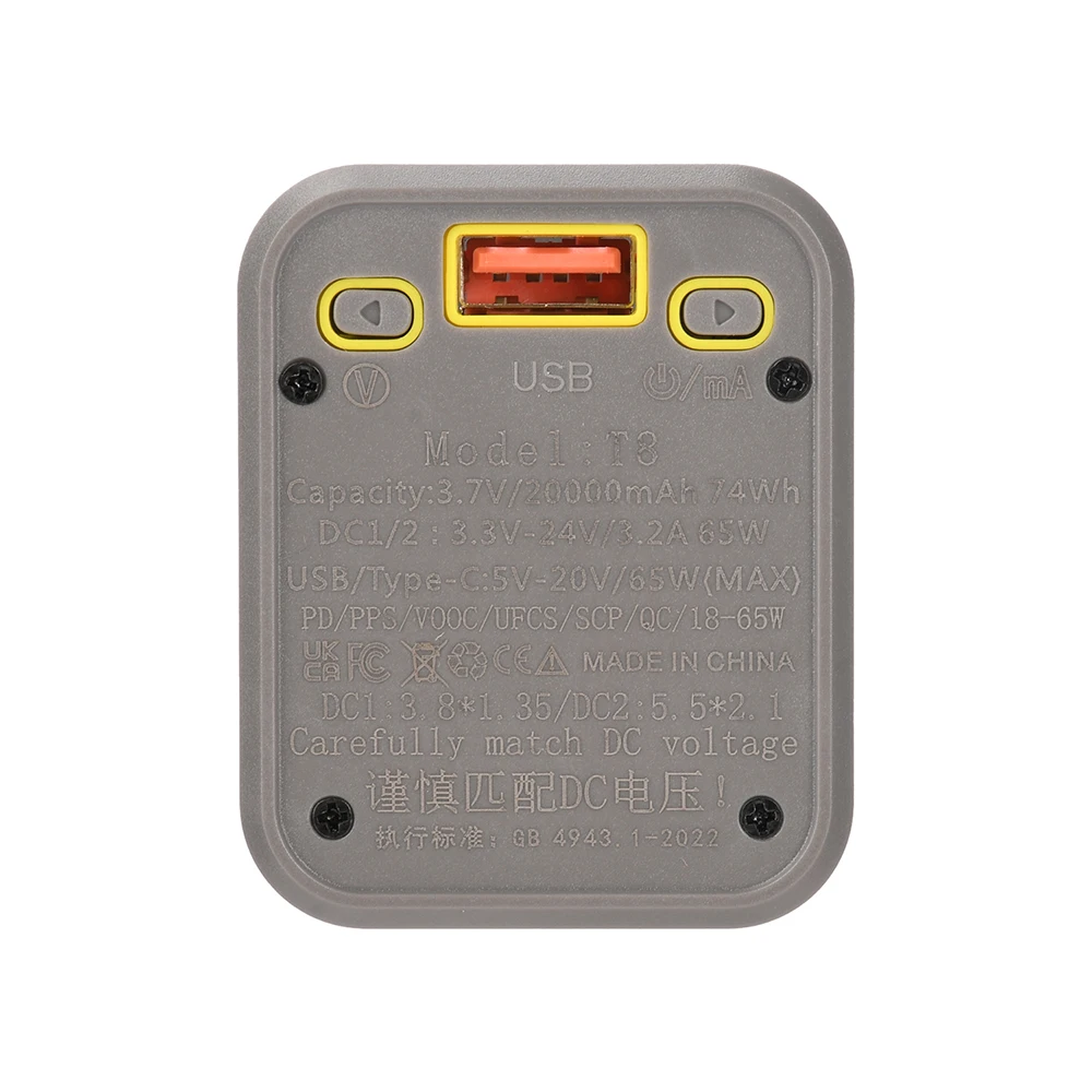 PD 65W DIY Batteriebox DC-Anschluss Schnellladung Powerbank Transparentes Powerbank-Gehäuse Schweißfreier 8-Zellen 18650 Batteriehalter – Detail 39