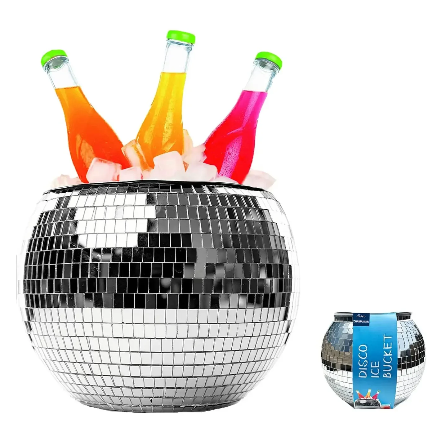 

Disco Ice Bucket, Beer Ball Cup, Drinkware Bottle Container, Wine Champagne Holder, Drinks Cooler, Party Supplies, Bar Tool