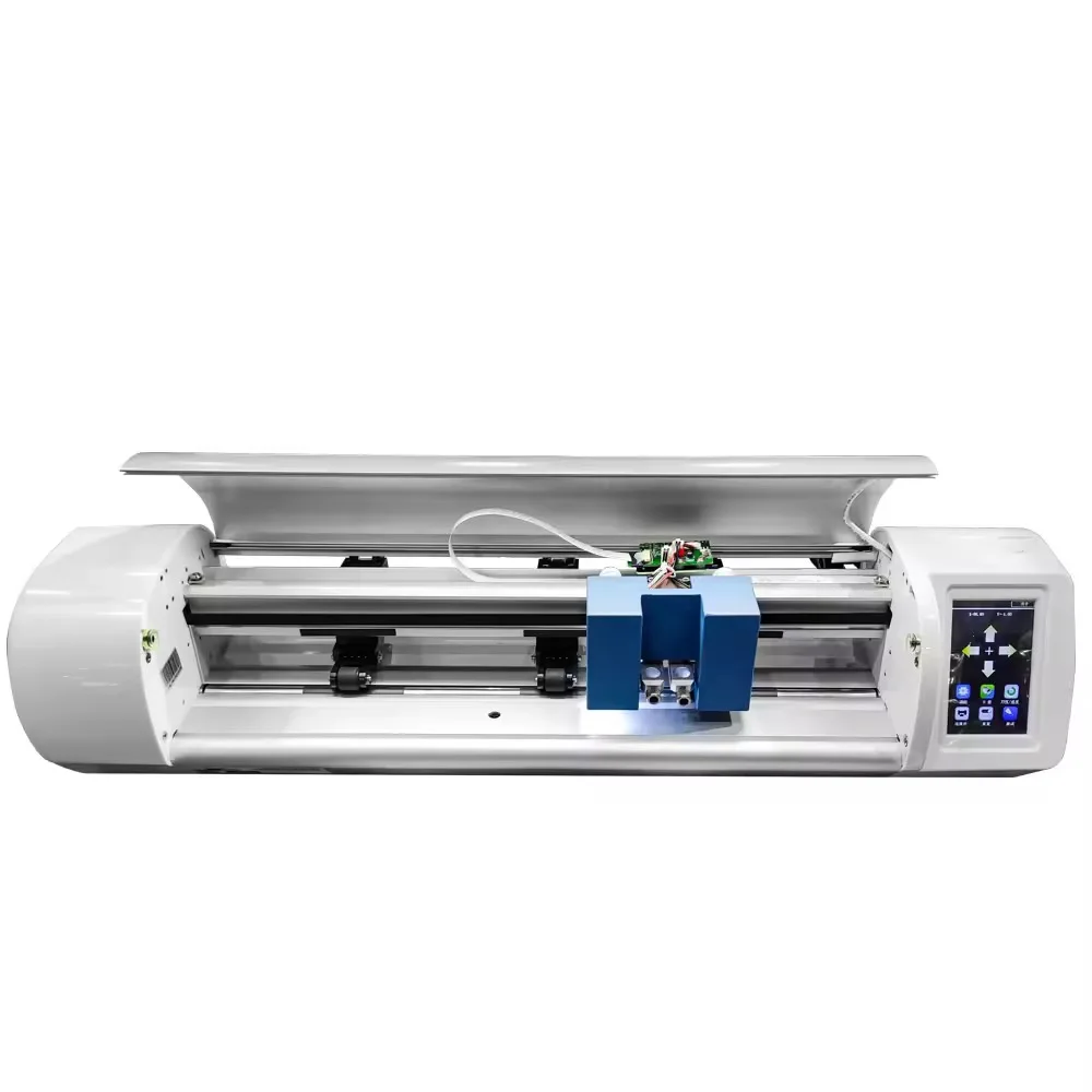 Edge Patrolling Plotter Automatic Induction Feeding High Definition Camera Die Cutting Instant Stickers Self Adhesive Materials